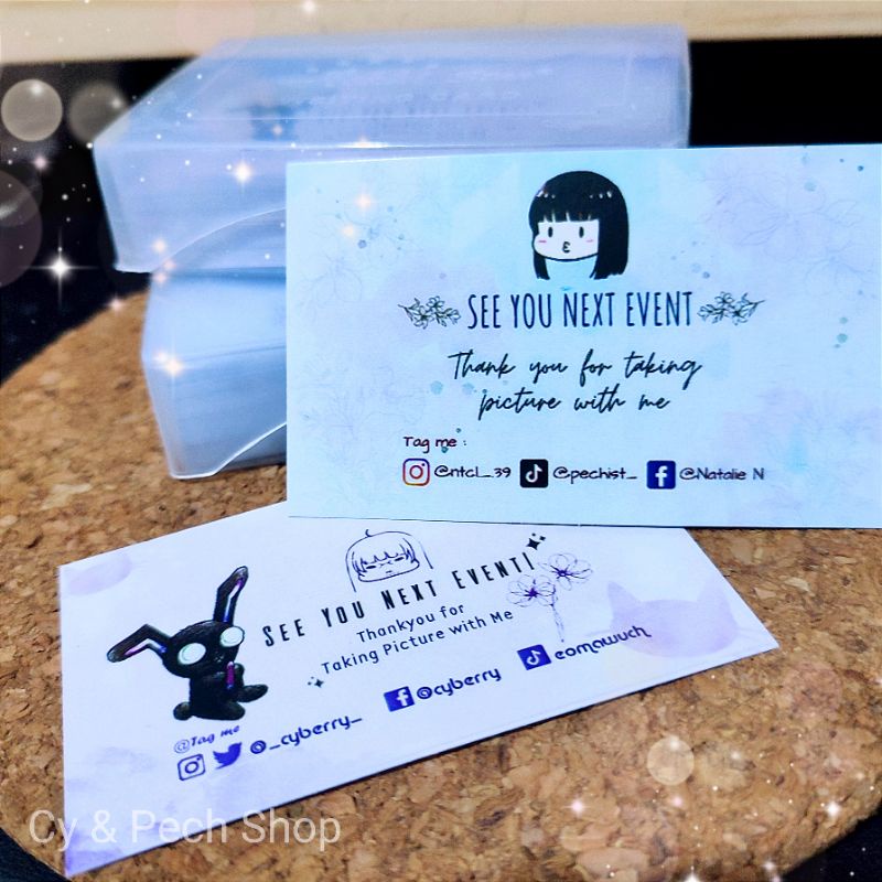 Jual Custom Coscard, Thank you Card, Sticker, Poster [Sudah Termasuk ...