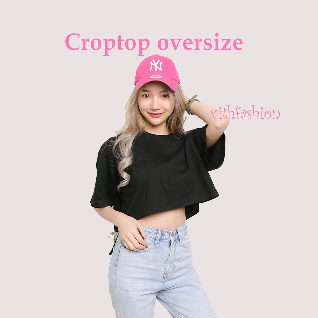 Jual Kaos Croptop Wanita Oversize Polos Shopee Indonesia