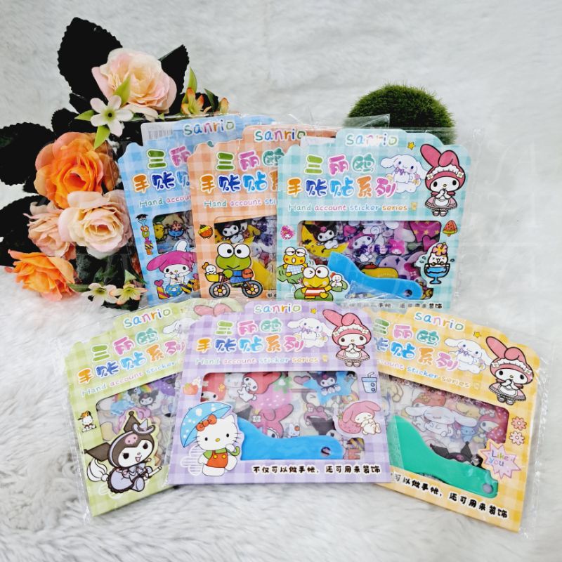 Jual Sticker My Melody MJ-898 Sticker Kuromi Sticker Hello Kitty ...