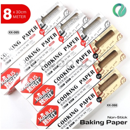 Jual Kaulus Non Stick Baking Cooking Paper Kertas Alas Roti Kue 30cm x ...