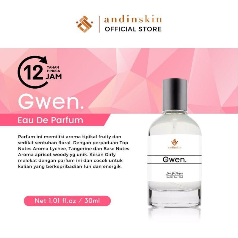 Jual Parfum Andinskin Gwen - Parfume Wanita Pmkt Pria Parfum Original ...