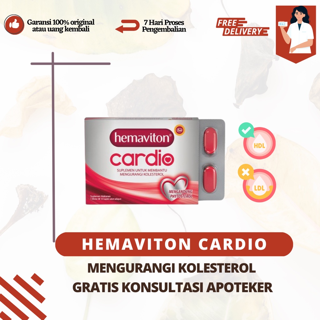 Jual Hemaviton Cardio Tab Membantu menurunkan kolesterol | Shopee Indonesia