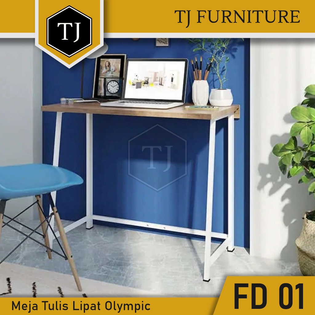 Jual Olympic Meja Lipat Serbaguna Kayu Kaki Besi Folding Table Meja