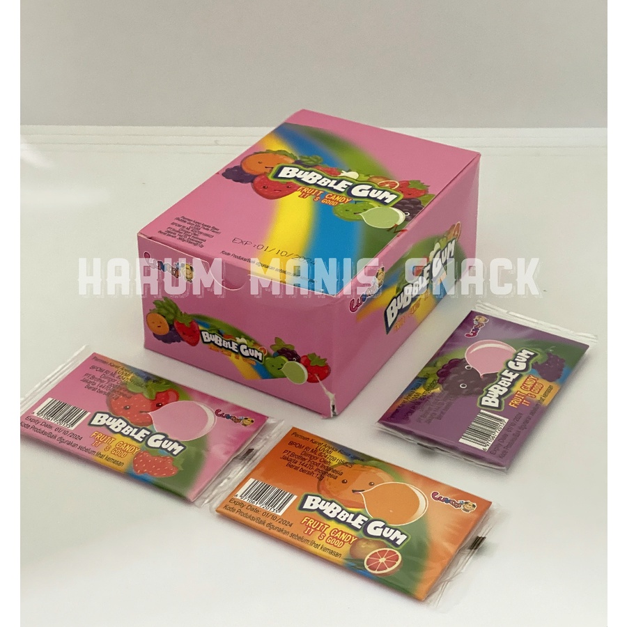 Jual Bubble Gum Amplop Bonus Tato Fruit Candy Permen Karet Aneka Rasa