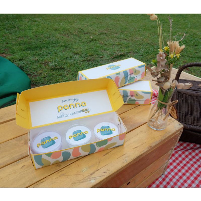 Jual Creamy Pudding Panna Desserts Box Package (Isi 3pcs) | Shopee ...