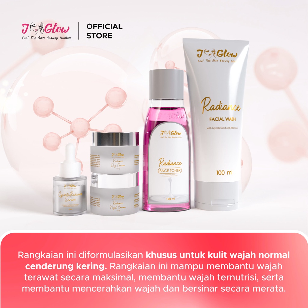 Jual Jglow Skincare Paket Super Radiance Whitening Cream Skin glowing Perawatan Paket Kecantikan J GLOW Shopee Indonesia