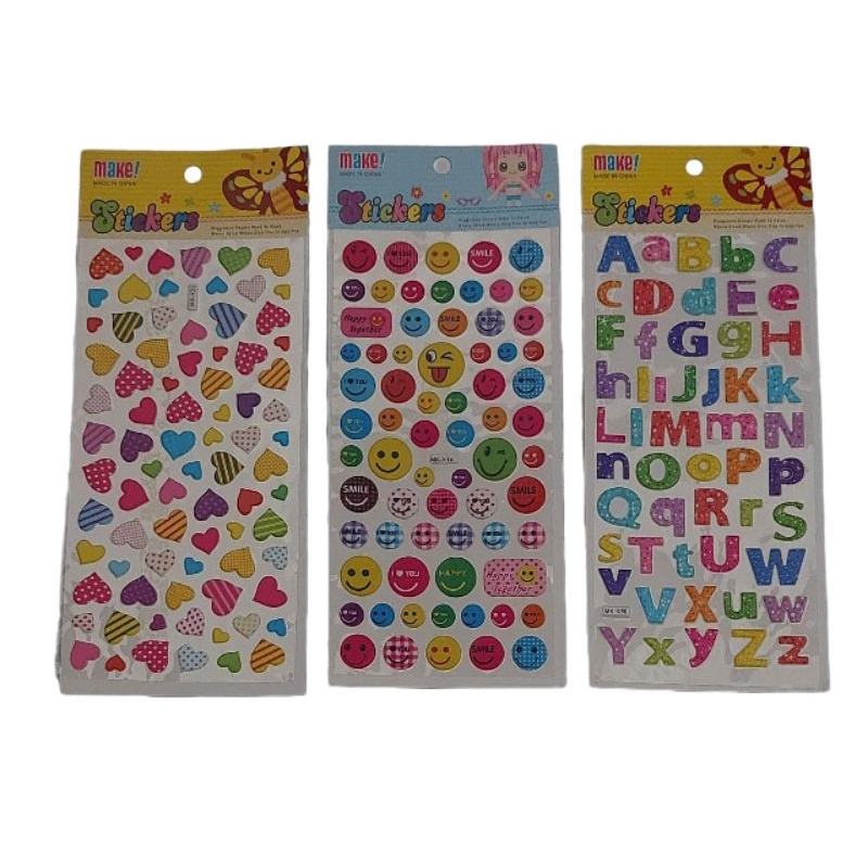 Jual Sticker Timbul Stiker Tempelan Bongkar Pasang Gambar Lucu Anak ...