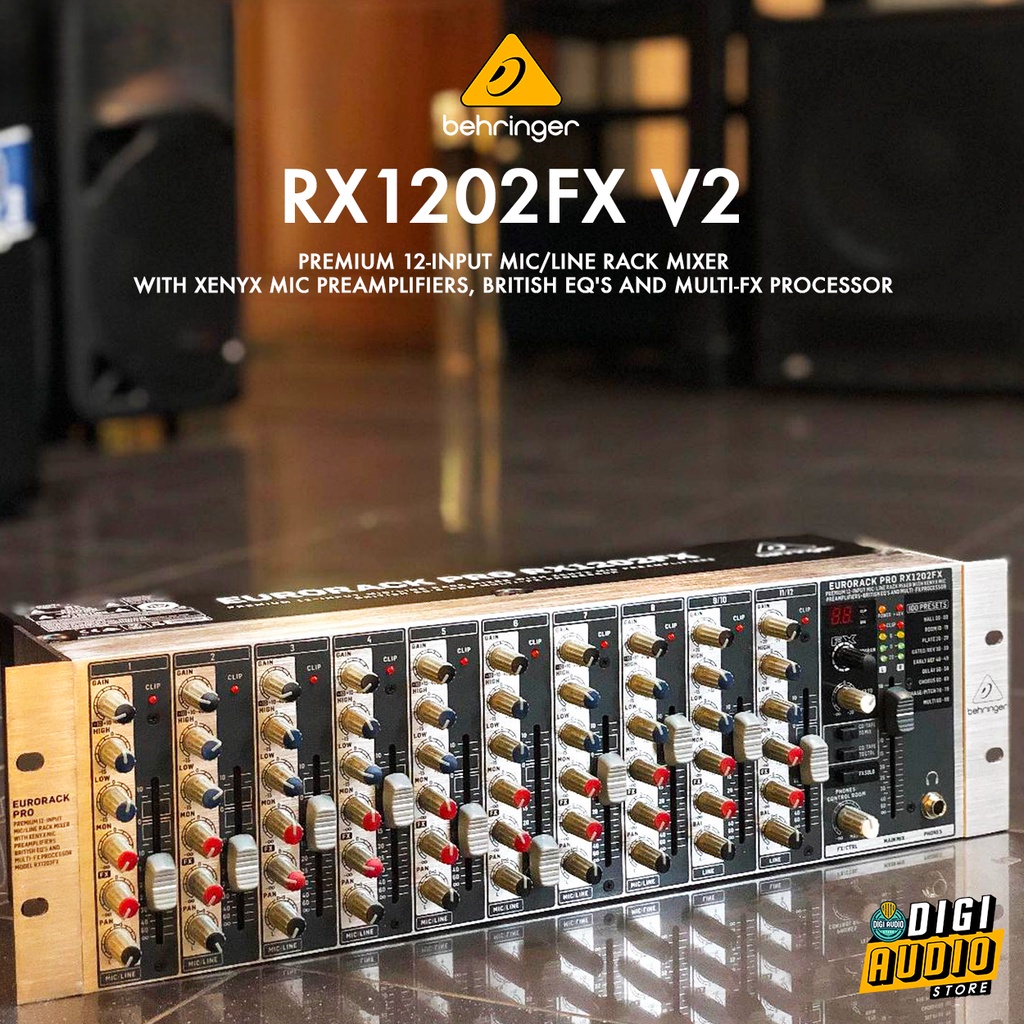Jual Audio Mixer Rack 10 Channel 8 XLR Input 2 Stereo Behringer ...