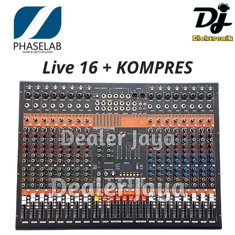 Jual Mixer Analog Phaselab / Phase Lab LIVE 16 / LIVE16 + KOMPRES 16 channel Shopee Indonesia