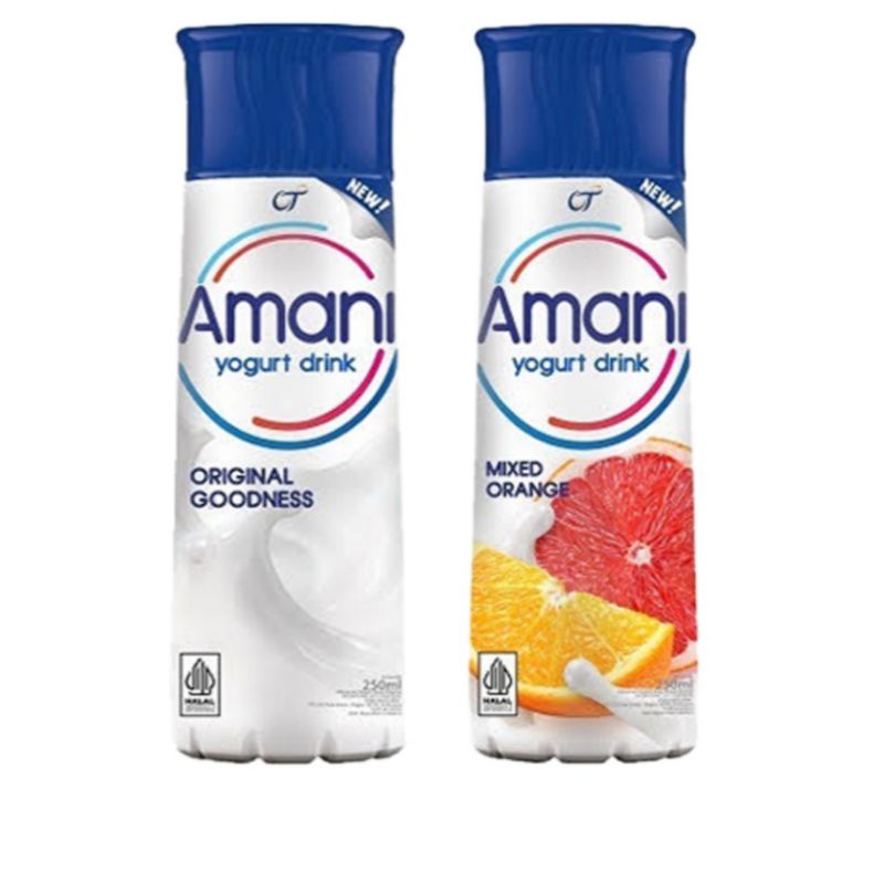 Jual (hanya instant) Amani Yogurt Drink Original Mixed Orange Pet 250
