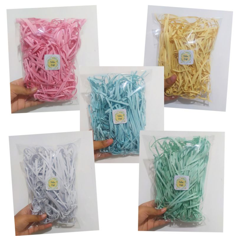 Jual (min.order ditoko ini 10.000) 50 GRAM Kertas Cacah Kertas Serut ...