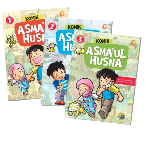 Jual Seri Komik Asmaul Husna GIP Buku Bacaan Anak Islami Seri Lengkap