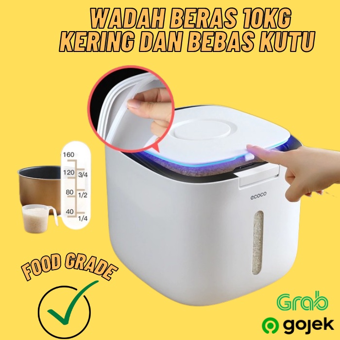 Jual Penyimpan Beras: Wadah Plastik Untuk Makanan Dan Beras Dengan ...