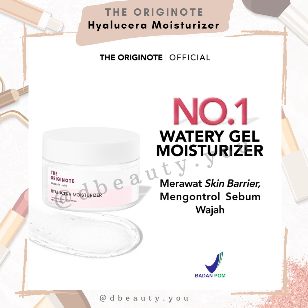 Jual The Originote Hyalucera Moisturizer Gel 50ml Pelembab Wajah ...