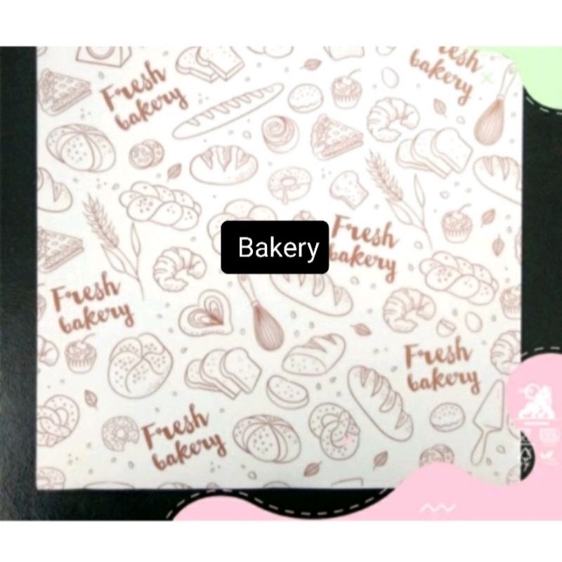 Jual KERTAS ROTI/WRAPPING PAPER HAMPERS Motif Floral (10 lmbar ...