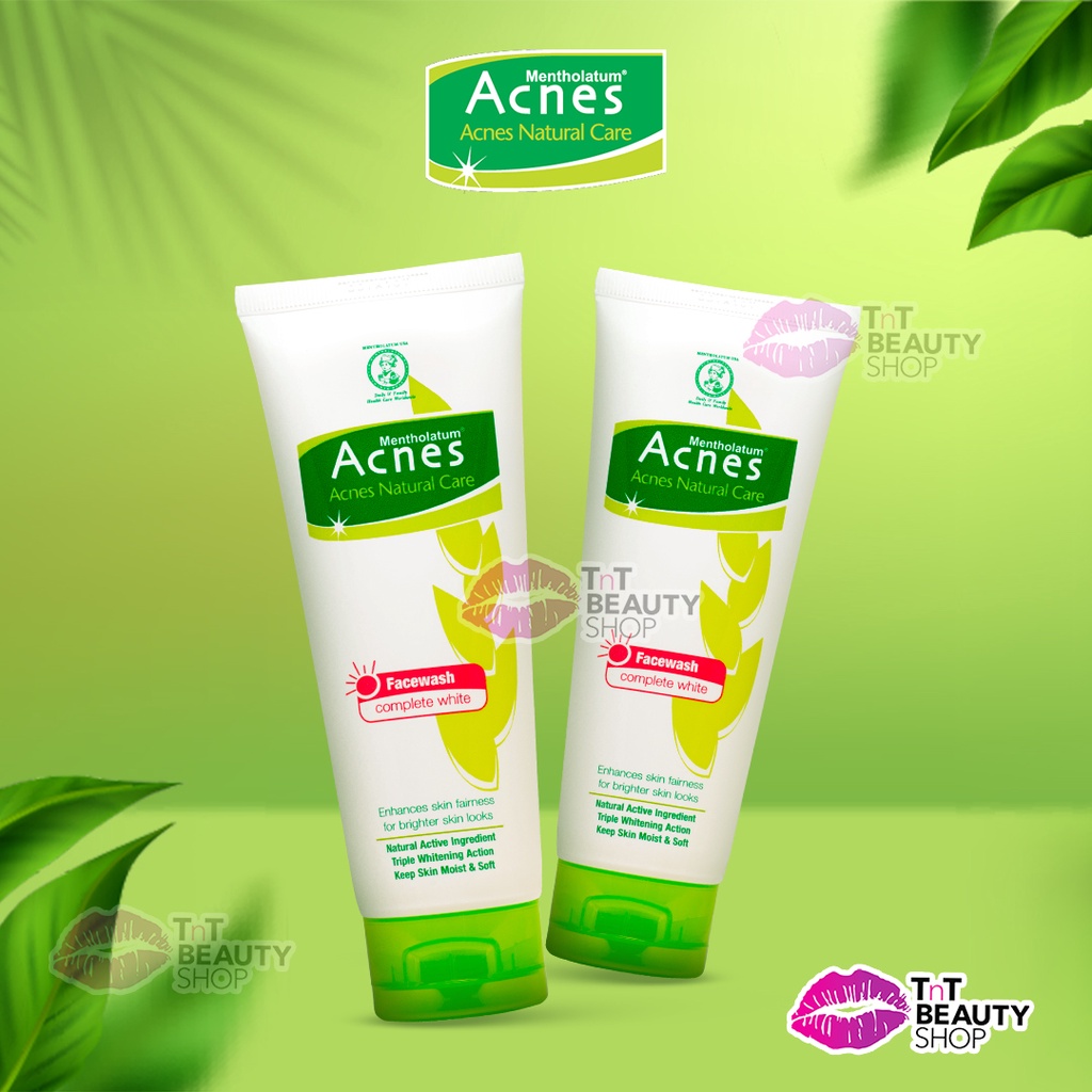 Jual Acnes Face Wash Complete White 100 gr 50 gr Pembersih Wajah