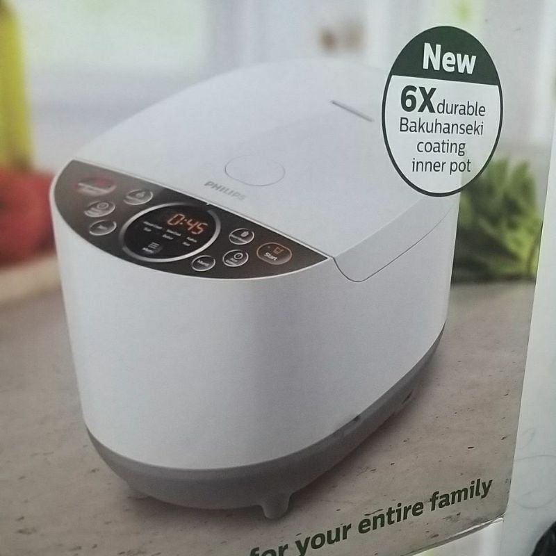 Jual CC Philips 1,8 L Digital Rice Cooker HD4515/33400watt,8 menu