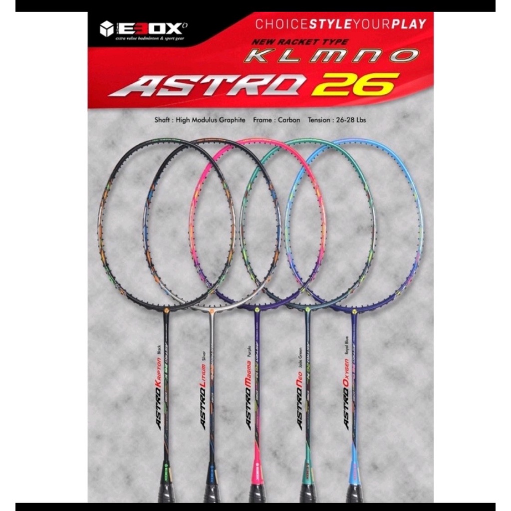 Jual Raket Badminton Ebox Astro 26 100% Original | Shopee Indonesia