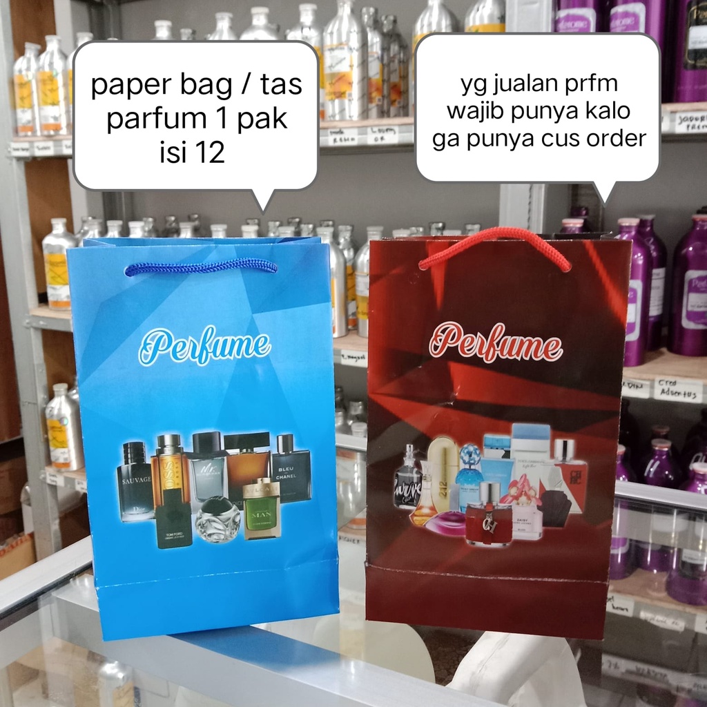 Jual PAPER BAG / TAS UNTUK PARFUM HARGA PER PAK ( ISI 12 ) | Shopee ...