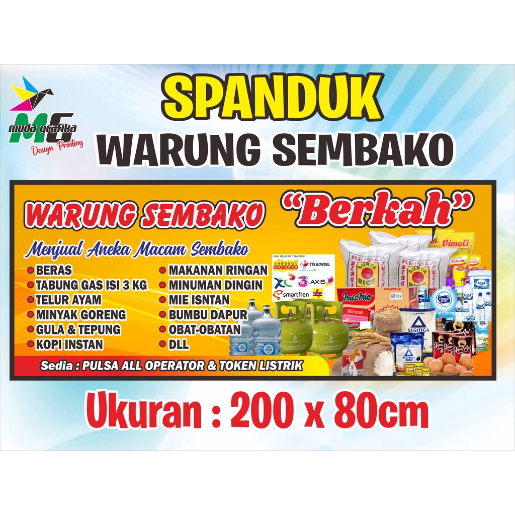 Jual Spanduk Warung Sembako Spanduk Toko Shopee Indonesia