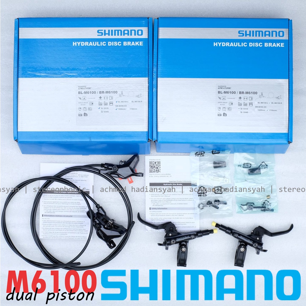 Jual BNIB sepasang KANAN KIRI ORIGINAL.. Brakeset SHIMANO DEORE M6100 ...
