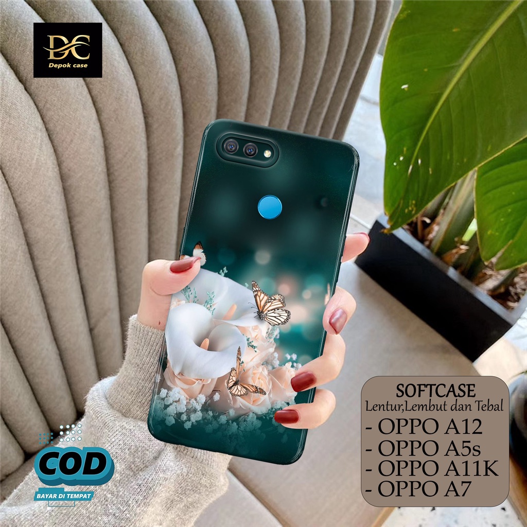 Case Hp Oppo A12 A5s A11k A7 Terbaru Fashion Case BUNGA Casing Hp  Oppo A5s A12 A11k A7 Terbaru Depok case Softcase Pro Camera