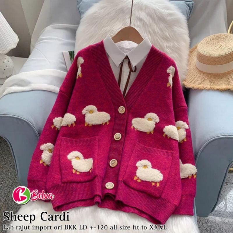 Jual Cardigan Cardi Wanita Rajut Jumbo Ld 120 Korean Style Kekinian ...