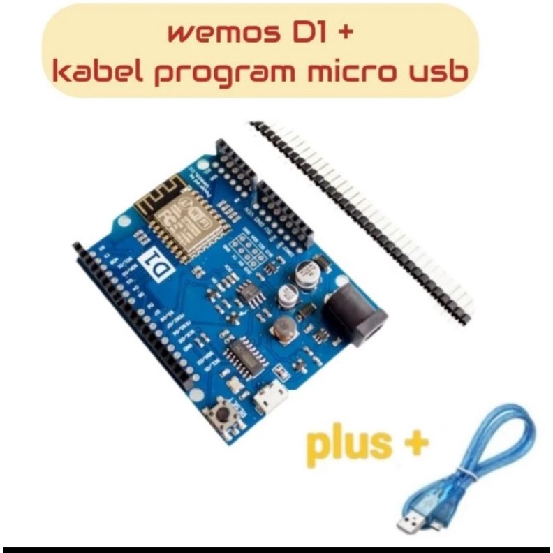 Jual wemos d1 + kabel program ESP-12F ESP8266 mini wifi nodemcu uno ...