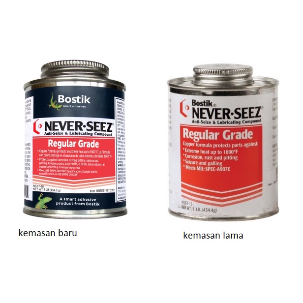 Jual never-seez anti seize regular grade bostik,pelumas ulir | Shopee ...