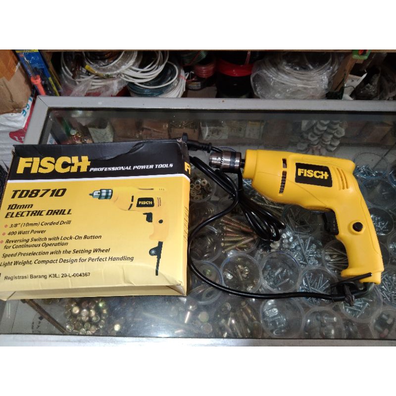 Jual Mesin Bor Listrik Fisch Electric Drill Shopee Indonesia