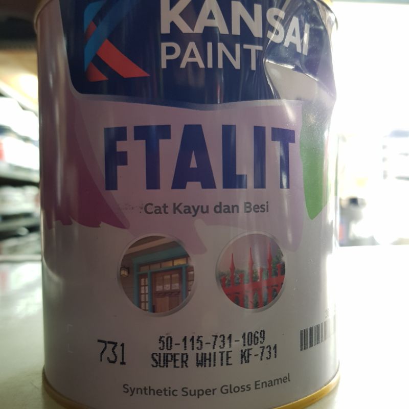 Jual Cat Kayu Besi Ftalit Warna Putih 731 Isi 1 Kg Shopee Indonesia 2450