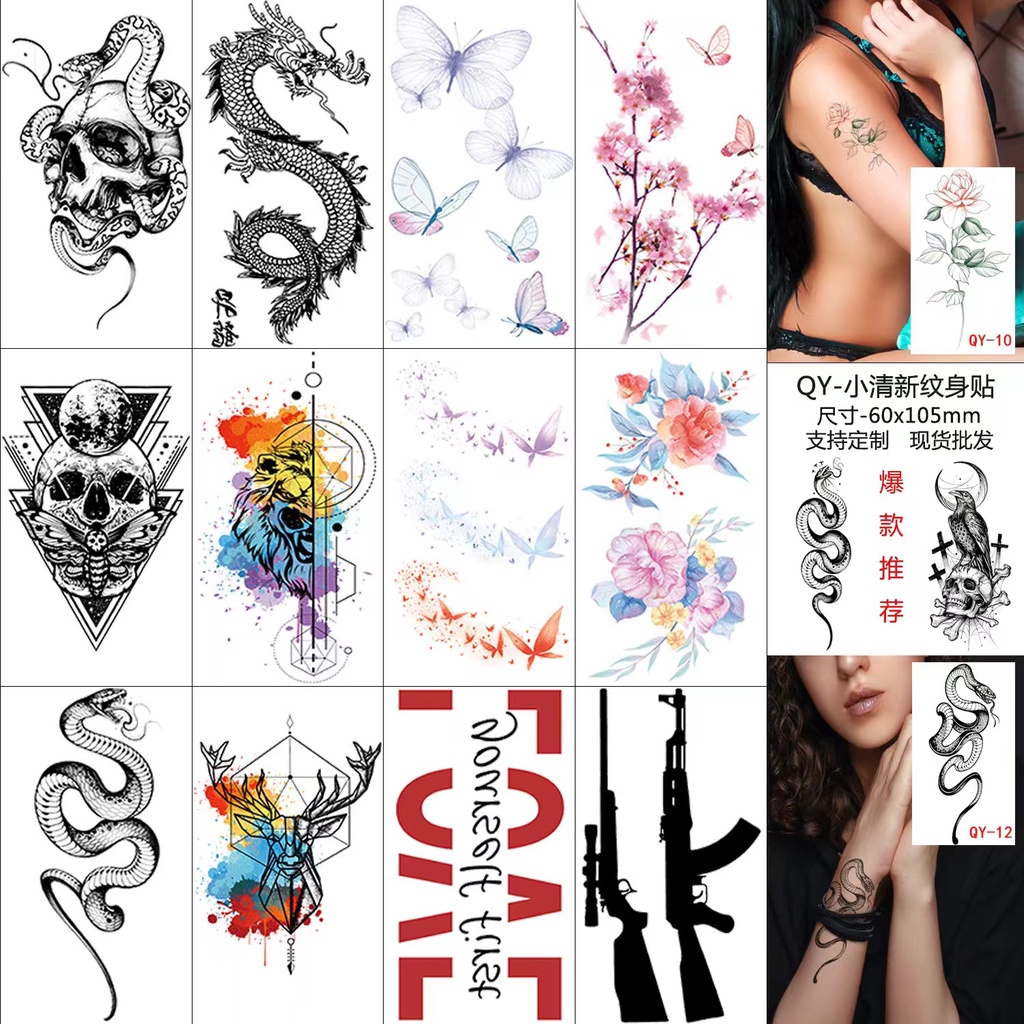 Jual Tato Temporer Banyak Model Ukuran 6x11cm Temporary Tattoo Naga   Sg 11134201 23020 Bcwki3qw6cnvaf