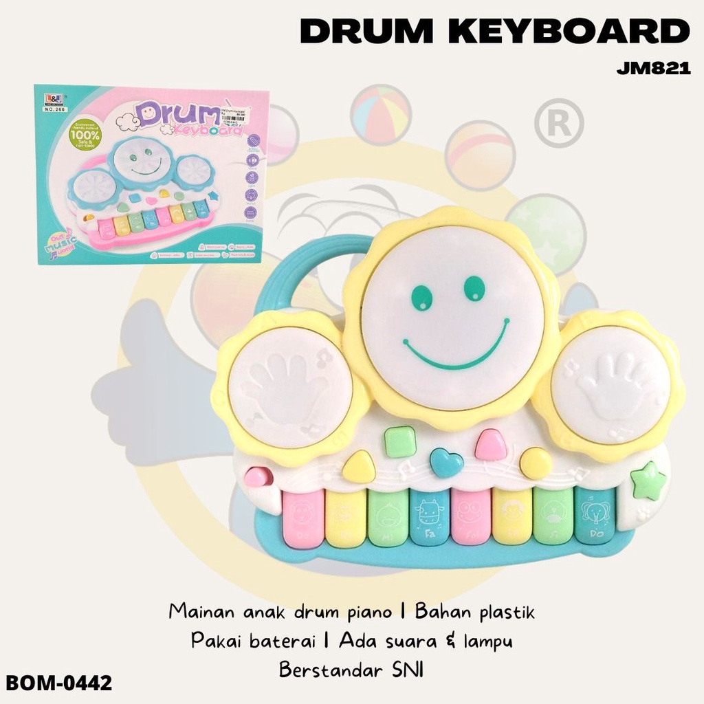 L&j drum hot sale keyboard musical toys