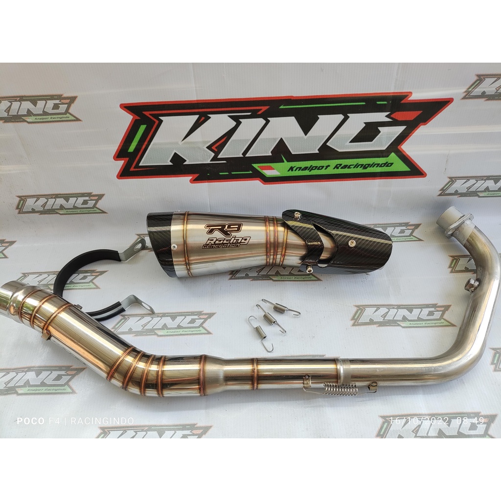 Jual knalpot R9 H2 ss vixion r15 gsx supra gtr mx king mx 135 scorpio ...