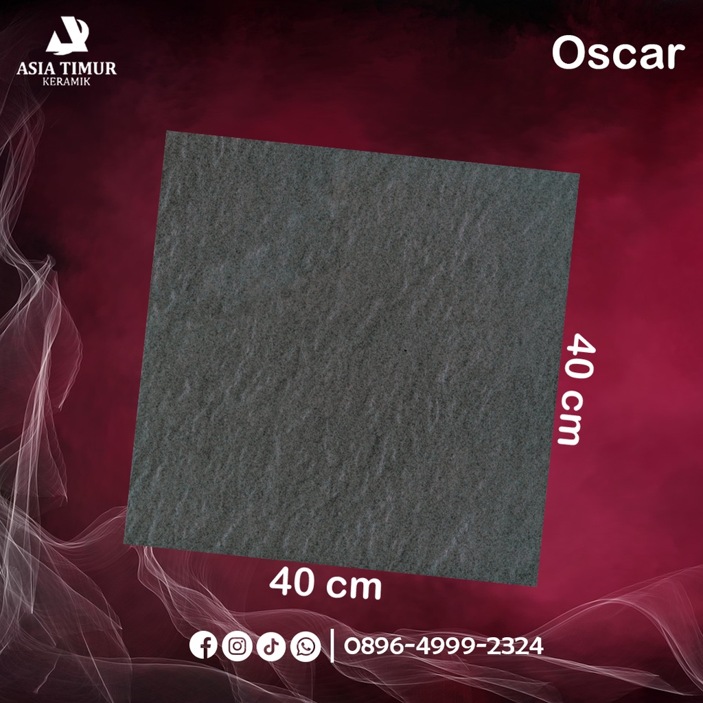 Jual Keramik Lantai Mattkasar Asia Tiles Oscar Black 40 X 40 Cm Shopee Indonesia 9055