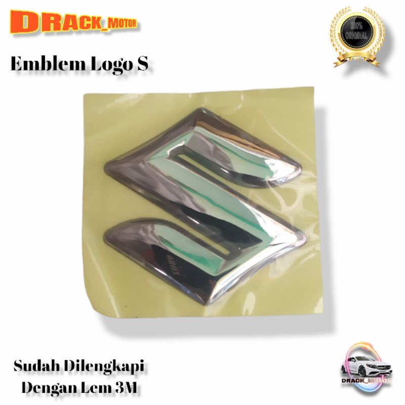 Jual Emblem Logo S Suzuki Original Baleno Ertiga Ignis Apv Carry Karimun Wagon R S Presso Grand