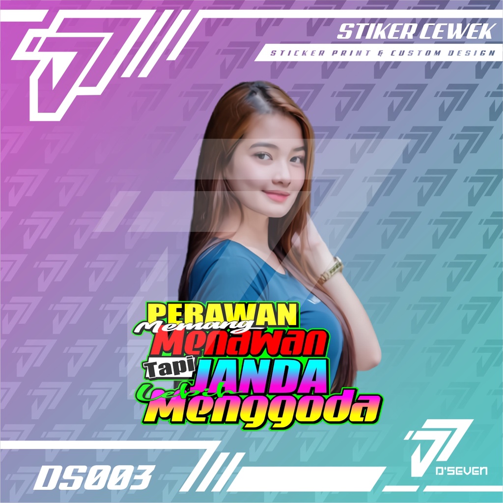 Jual Stiker Cewek Cantik Hijab Vector Ukuran 50cm Vinyl Bisa Request ...