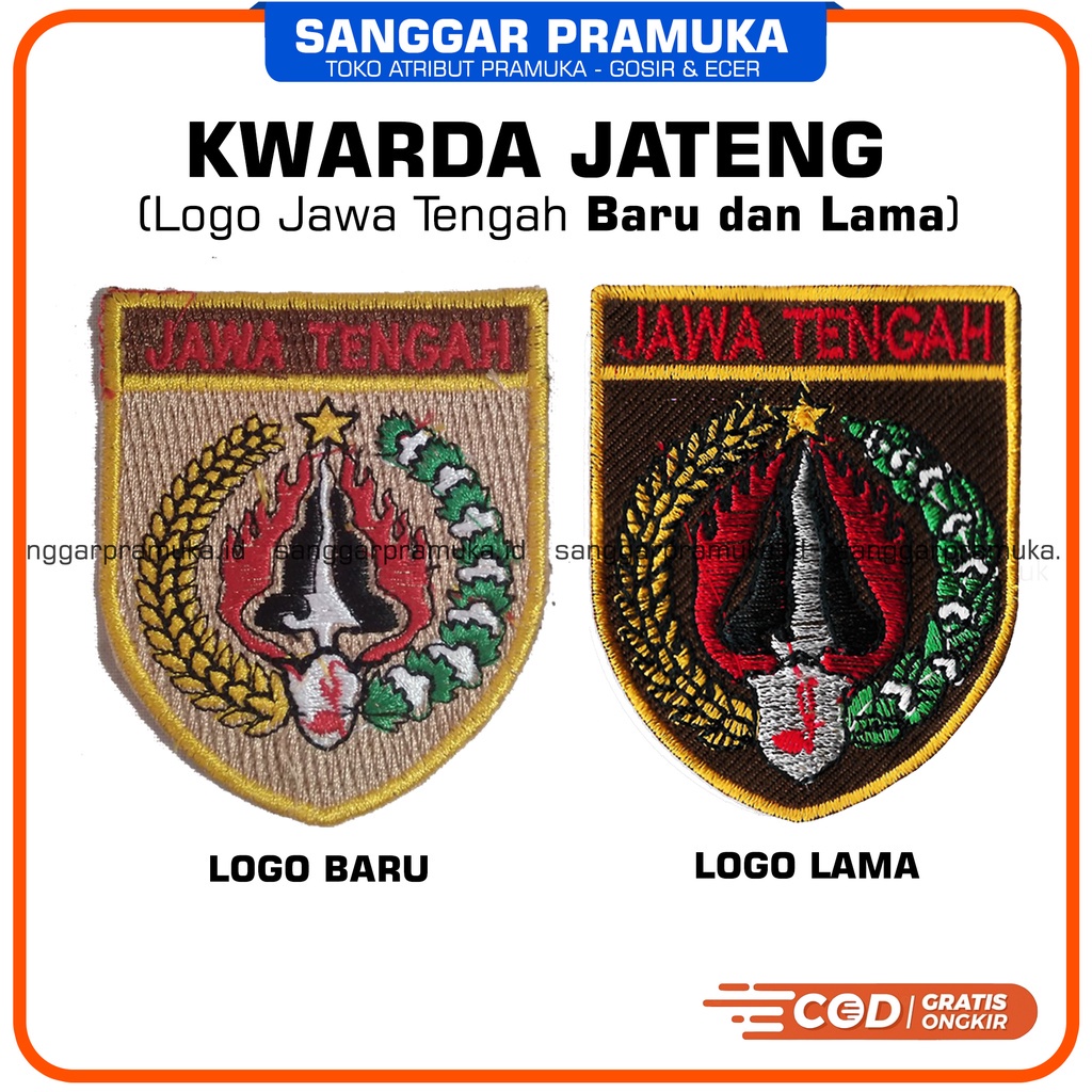 Jual Badge Jawa Tengah / Kwarda Jawa Tengah / Logo Kwarda Jateng Baru ...