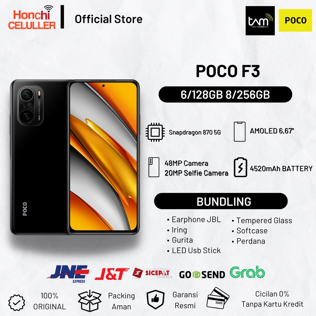 Jual Xiaomi POCO F3 8/256GB 6/128GB Garansi Resmi Xiaomi Indonesia TAM ...