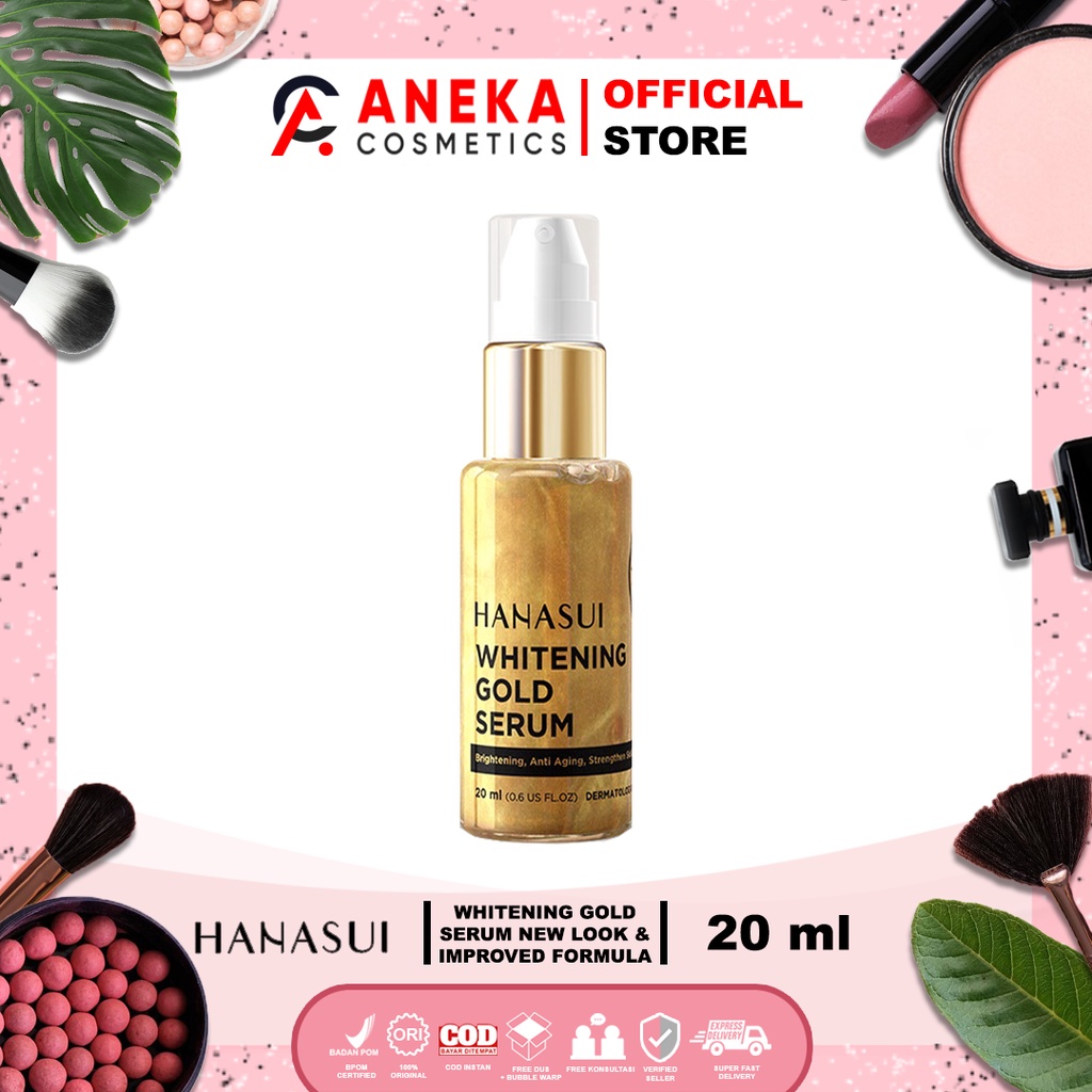 Jual Hanasui Whitening Gold Serum New Look And Improved Formula Mengencangkan Dan Menghaluskan 