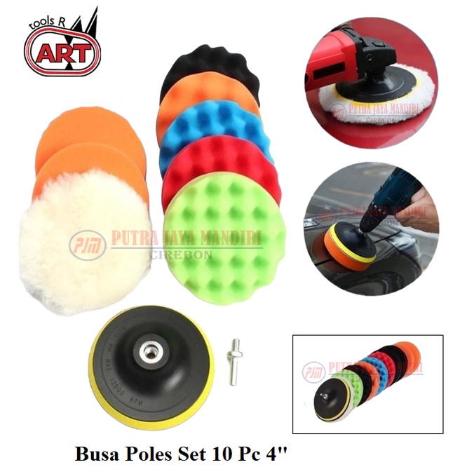 Jual Art Busa Poles Set 10 Pc 3 inch 4 Inch 5 Inch / Bantalan Pemoles ...