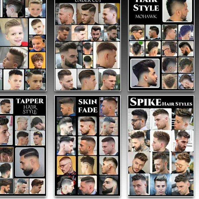Jual (HARGA GROSIR) Gambar Contoh Foto Model Rambut 6 Lembar Real-Pict ...
