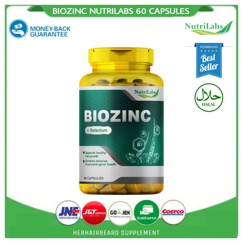 Jual biozinc + selenium support healthy hair growth isi 60 capsules