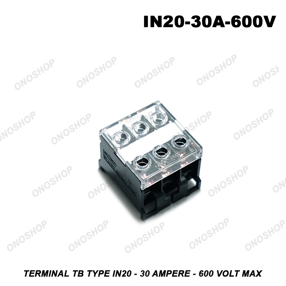 Jual Terminal TB Type IN20 - 30 Ampere - 600 Volt Max | Shopee Indonesia