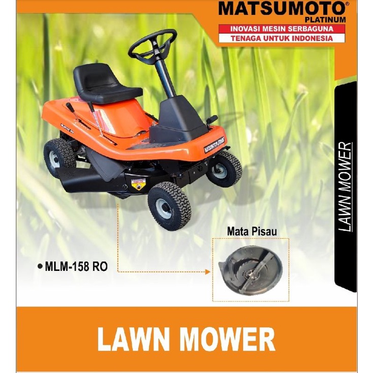 Jual Mesin Potong Rumput Mobil Mlm 1580 Ro Matsumoto Lawn Mower