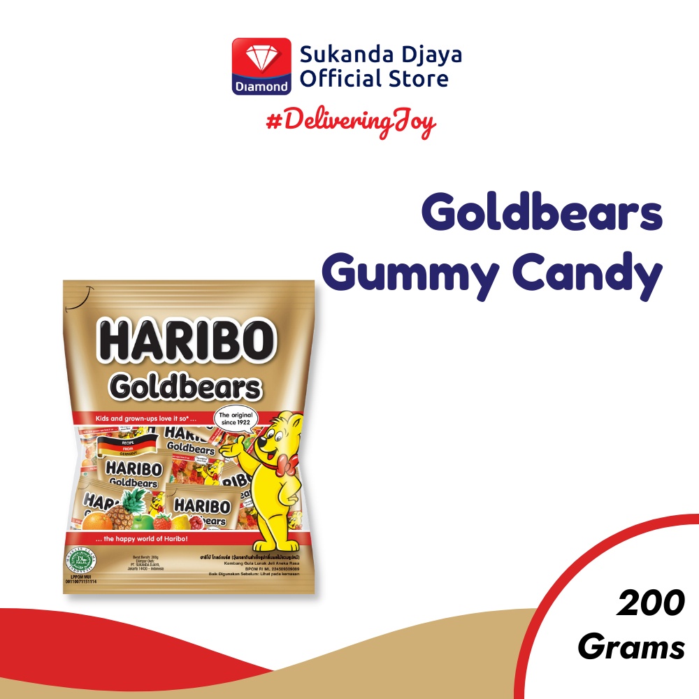 Jual Haribo Goldbear Gummy Candy 200 Gr | Shopee Indonesia