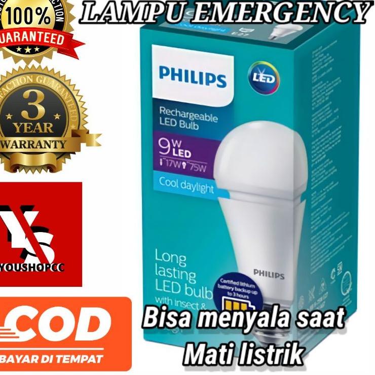 Jual Philips Emergency Lampu emergency Philips Emergency LED 9 watt ...