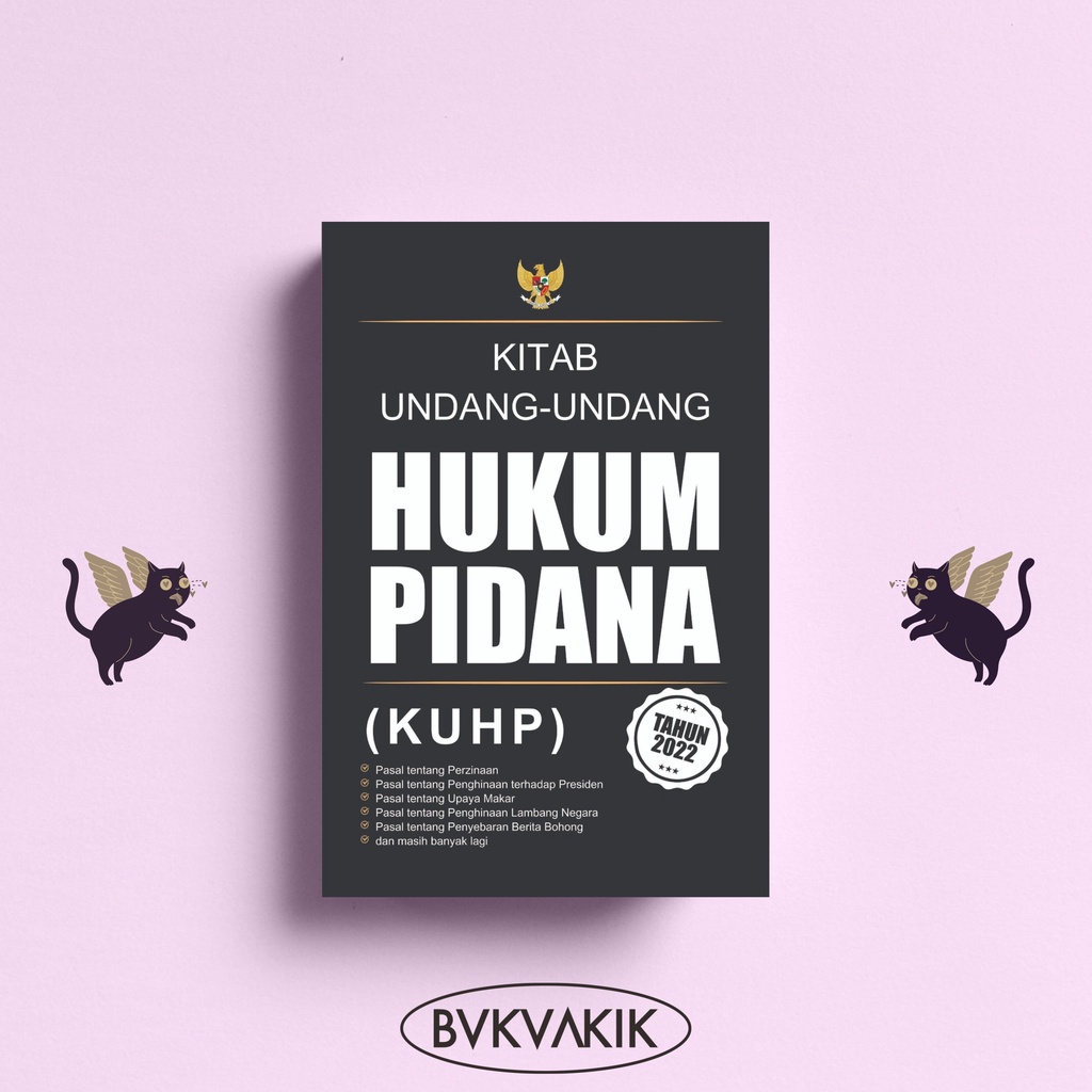 Jual Kitab Undang-Undang Hukum Pidana (KUHP) Tahun 2022 - Arief Rahmat ...