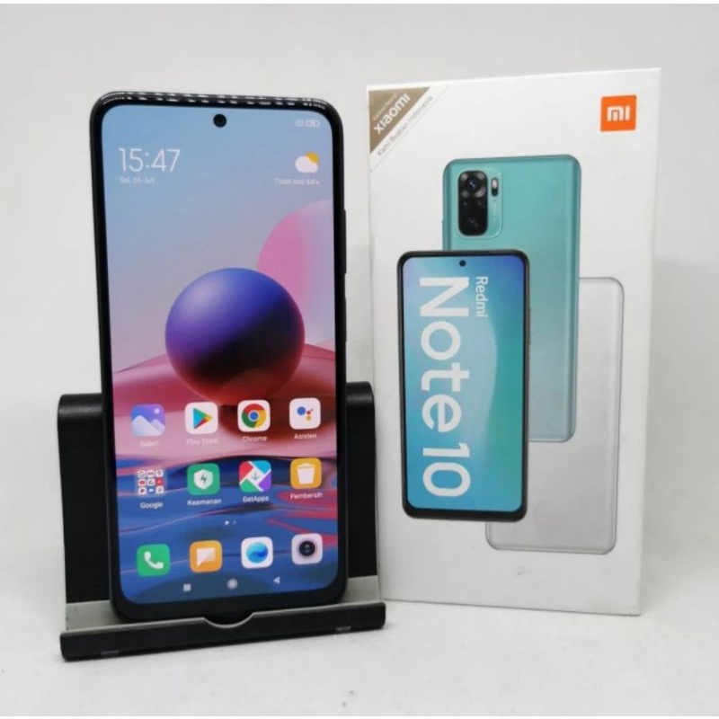 Jual Redmi note 10 4/64 fullset original second resmi | Shopee Indonesia
