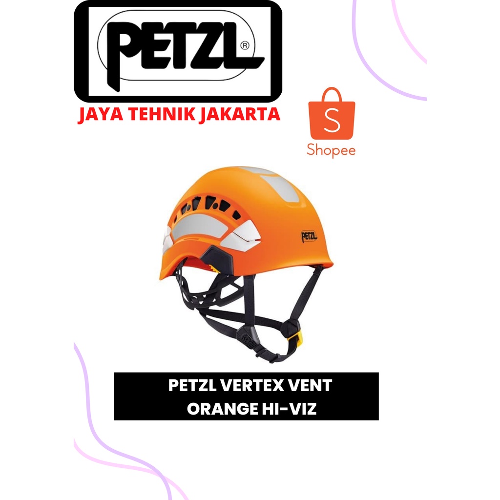 PETZL Casque Vertex Vent Hi-Viz Orange – Confort Et Sécurité Pour Travail En Hauteur